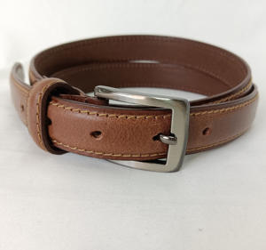 Ceinture en cuir véritable noire à boucle unique, nouvelle collection 2026, pour le travail et les affaires, style décontracté, avec boucle premium - Product Image 4