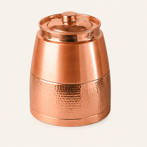 Distributeur d'eau en cuivre pur en gros avec robinet en laiton anti-fuite, réservoir de stockage d'eau en cuivre martelé fait main, articles de boisson pour bureau - Product Image 3