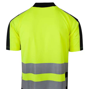 Polo de sécurité pour homme, impression personnalisée OEM, logo et taille sur mesure, été, 100% coton, coupe classique, vêtements de travail pour agents de sécurité - Product Image 6