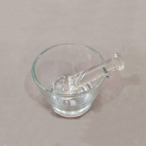 MAE Juego de Mortero y Pilón de Vidrio Borosilicato de 480ml, Ecológico, Resistente, Herramienta de Molienda para Uso en Laboratorio, Precio de Fábrica al por Mayor - Product Image 1