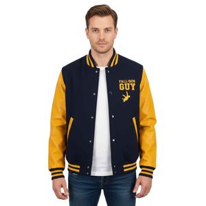Ropa de calle personalizada con logotipo bordado Varsity Jacket Prefect de manga larga de cuero Gosling Varsity Jacket para unisex - Product Image 3