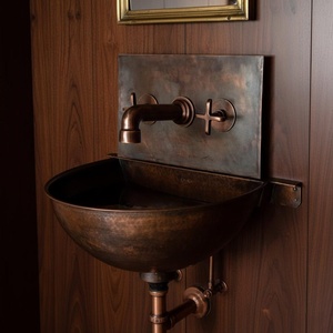 copper sink handmade designer piece copper <b>basin</b> artisan luxury item copper sink premium handcrafted decor copper <b>basin</b> superior - Product Image 6