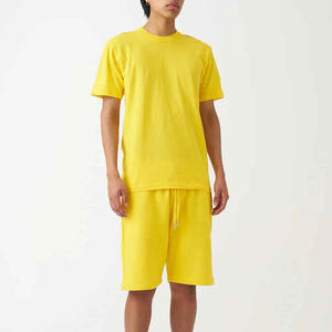 Ensemble short et haut imprimé pour homme, style hip-hop, en tissu éponge léger et écologique, couleur unie, meilleure vente, en promotion en ligne - Product Image 2