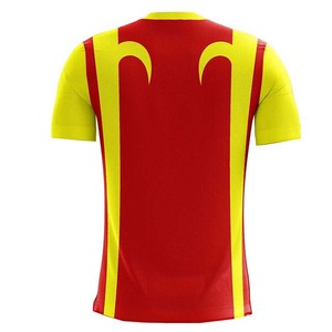 Camiseta de Fútbol Roja y Amarilla para Hombre, Manga Corta, Ligera, Transpirable, Uniforme Deportivo de Alto Rendimiento para Entrenamiento y Equipo - Product Image 2