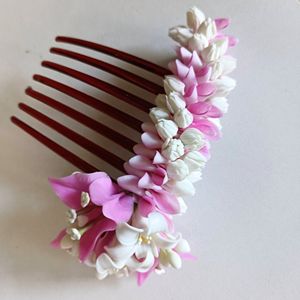 Adorno para el Cabello Personalizado con Guirnalda de Jazmín |   Accesorio para el Cabello Floral Hecho a Mano por Artesanos Tailandeses |   Moño de Novia Elegante de 12 cm - Product Image 1