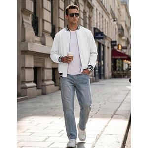 High Quality <b>Men</b> Varsity <b>Jackets</b> Custom Logo Long Sleeves 100%Cotton Plus Size Bomber <b>Jacket</b> <b>Men</b> <b>Baseball</b> <b>Jackets</b> Polyester - Product Image 2