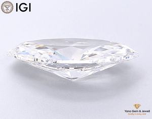 Centre de table haut de gamme avec diamant de laboratoire CVD de 2,00 carats, couleur D, clarté VVS1, forme marquise, certifié IGI - Product Image 4