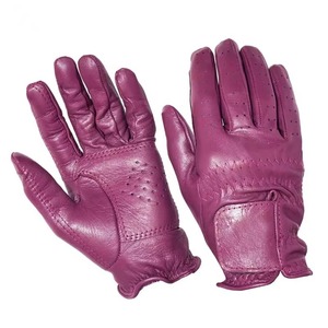Gants d'équitation en cuir véritable pour homme 2026, couleur unie, fermeture auto-agrippante, équipement équestre 2026 - Product Image 5