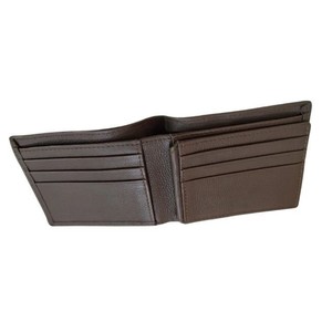 Cowhide Genuine Leather <b>Wallet</b> <b>For</b> <b>Men</b> Durable Business Trifold Style ID MeshLayer Cardholder Daily Passcase Pocket Folder Brown - Product Image 4