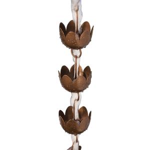 Chaînes de pluie Lotus parfaites pour la décoration de la maison, pour gouttières, toitures décoratives, abris de jardin, chaîne de pluie en forme de fleur de lotus, gouttière, descente d'eau - Product Image 3