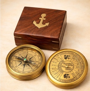 Handcrafted Nautical Brass <b>Compass</b> with <b>Antique</b> Finish Traditional Marine Navigation Tool for Adventure Enthusiasts - Product Image 6