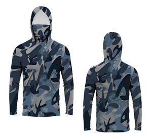 Sudadera con Capucha Personalizada para Hombre, de Secado Rápido, Protección Solar UPF 50, Transpirable, Antibacteriana, Resistente al Viento, de Spandex/Poliéster, para Pesca - Product Image 6
