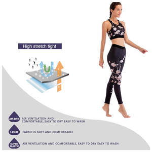 Vêtements de sport respirants pour femmes, tenue de yoga confortable pour la gym, vêtements de sport actifs pour femmes - Product Image 4