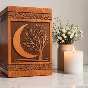 Handmade Rosewood Firefighter Cremation Urn - Waverly Fire Dept. Logo - Personalized Memorial Keepsake by AYAANS - Product Image 5