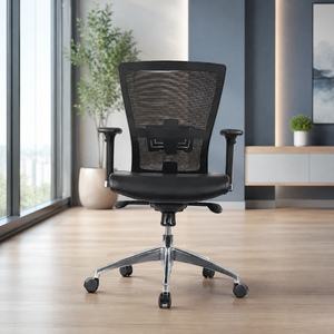 Meilleure Vente KINSHA Chaise de Direction Moderne Ergonomique Pivotante en Tissu et Maille avec Fonction de Levage Électrique et Base Métallique pour le Bureau - Product Image 1