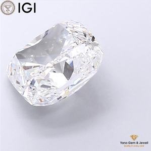 เพชร VS1 ความใสระดับ D สี D เพชร CVD ที่เพาะเลี้ยงในห้องปฏิบัติการ รูปทรงสี่เหลี่ยมคุชชั่น น้ำหนัก 3.51 กะรัต พร้อมใบรับรอง IGI สำหรับแหวนดีไซเนอร์เป็นของขวัญ - Product Image 5