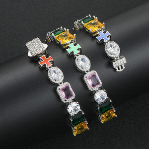 Hot Sale Luxury <b>Statement</b> <b>Necklace</b> With Crystal Rhinestones Cross Pattern 925 Silver Rhodium Plated Unisex Party Jewelry - Product Image 3
