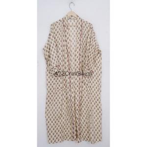 Exportadores de Kimonos de Algodón 100% para Mujer, Estampado Floral Sexy, Ropa de Dormir de Primavera/Verano, Túnica de Playa - Product Image 5