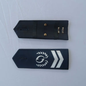 Epaulettes de hombro lisas, doradas, con orificio para botón y cordones, para uniforme - Product Image 2