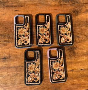 เคสโทรศัพท์หนังเครื่องมือทำมือสไตล์ตะวันตกสินค้ามาใหม่เคสมือถือ15นิ้วหรูหราสไตล์วินเทจ - Product Image 4