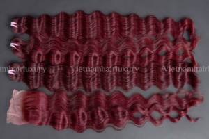 Pelo Remy vietnamita Super doble dibujado cutícula completa alinear océano máquina ondulada profunda trama precio al por mayor del proveedor de Vietnam - Product Image 6