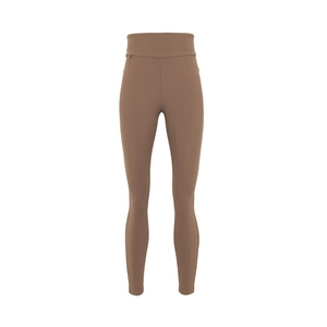 Leggings de sport pour femme, taille haute, tricotés, couleur unie, à compression et effet ventre plat, longueur intégrale, pour fitness et yoga - Product Image 3