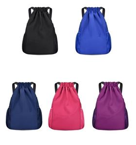 Premium <b>Drawstring</b> Sports <b>Backpack</b> with Side Mesh Pockets Large Capacity Cinch Bag for Gym Training and Athletics - Product Image 2