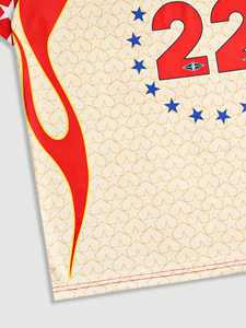 เสื้อฟุตบอลโลโก้แบบกำหนดเอง เสื้อฟุตบอลคุณภาพสูง ปักลายแบบย้อนยุค ชุดฟุตบอล เสื้ออเมริกันฟุตบอล ผู้จำหน่าย - Product Image 4