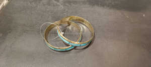 Conjunto de brazalete de latón hecho a mano con Aura dorada, brazalete elegante ajustable para el día a día, colección de joyas modernas para mujeres - Product Image 2