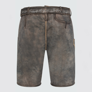 Pantalones Cortos de Cuero Bávaro para Hombre, Estilo Casual, Cintura Media, Diseño Moderno, Color Sólido, Transpirables y de Secado Rápido, Venta al Por Mayor - Product Image 2