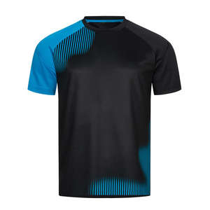 T-shirt respirant à manches courtes pour hommes et femmes, vêtements à col rond, maillot de tennis de table, T-shirt de sport à séchage rapide - Product Image 4