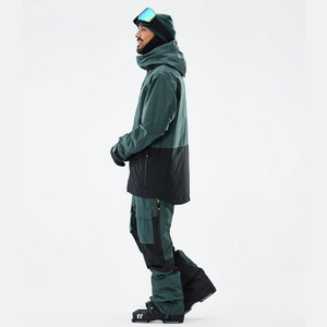 Chaqueta de Esquí para Hombre Fawk 2026, Impermeable, para Snowboard, con Cierre de Cremallera, Color Negro Atlántico/Negro, Talla Grande - Product Image 2