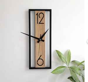 Nouvelle conception, style simple, horloge murale, décoration murale pour la maison, horloge murale ronde en bois pour le salon - Product Image 1