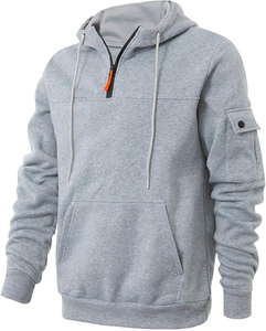 Sudadera con Capucha de Felpa Transpirable y Bordada, Corte Ajustado, para Hombre, Estilo Casual para Gimnasio, con Bolsillo y Logotipo Personalizado en Color - Product Image 1