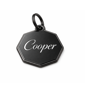 Etiqueta de identificación personalizada de metal para mascotas, grabada con el nombre de perro o gato, barata y al por mayor, para collar. - Product Image 4