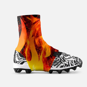 Men's Sublimated Fire Print Soccer <b>Socks</b> Quick Dry Athletic Wear All Seasons Adult Football Apparel - Product Image 3