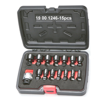 Fournisseur taïwanais 1/2 "15 pièces OEM ODM douille hexagonale universelle à impact interchangeable puissante pour la réparation automobile bricolage