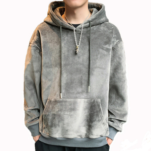 เสื้อฮู้ดดี้ผู้ชายคุณภาพสูง 500 GSM ผ้าฝ้ายฟลีซ 100% สำหรับฤดูหนาว มีกระเป๋า สกรีนโลโก้ได้ ทรงปกติ น้ำหนักมาก สไตล์สตรีทแวร์ - Product Image 4
