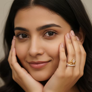 Bague de fiançailles luxueuse en or avec couronne de princesse et diamants étincelants pour femme, bijoux de mariage, cadeau - Product Image 5