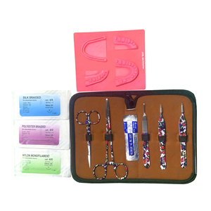 Kit de Práctica de Sutura Quirúrgica de Acero Inoxidable para Estudiantes de Medicina y Veterinaria, Kit de Práctica de Sutura Reutilizable para Médicos - Product Image 1