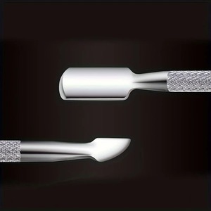 BAFA SURGICAL INSTRUMENTS – Kit de repousse-cuticules double embout en acier inoxydable, réutilisable, outil de manucure double tête argenté - Product Image 2