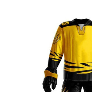 Uniforme de hockey sur glace respirant de haute qualité avec logo personnalisé, impression numérique, 100% polyester - Vente en gros via marque privée - Product Image 3