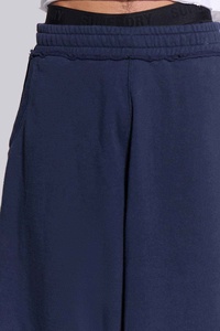 Pantalon de survêtement ample à jambes larges en coton French Terry, coupe décontractée avec cordon de serrage, poches tricotées, style décontracté, OEM, pantalon de jogging oversize - Product Image 6