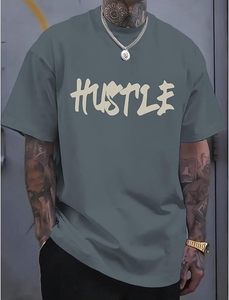 Camisetas gráficas extragrandes para hombre, estilo urbano, vintage, con letras inspiradoras, motivacionales, positivas, de algodón. - Product Image 2