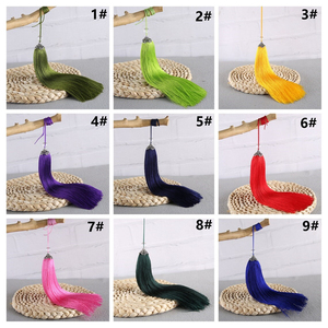 Pampilles en soie extra-épaisses de 80 mm de haute qualité, longues pampilles pendantes, accessoires artisanaux en soie haut de gamme avec une grande visibilité - Product Image 3