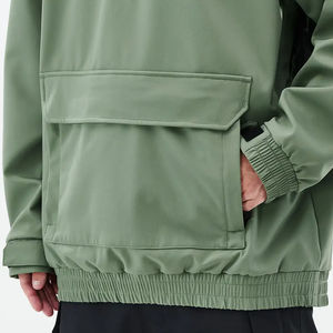 Chaqueta de Invierno para Hombre, Talla Grande, con Capucha, Resistente al Viento, Ecológica, Personalizada, Tipo Bomber, para Esquí, Impermeable, con Cierre y Estampado - Product Image 5