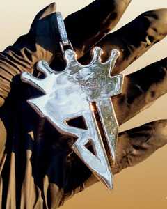 Pendentif personnalisé entièrement serti de moissanite VVS, en argent 925, style hip-hop, avec initiales ou lettres personnalisées pour homme. - Product Image 5