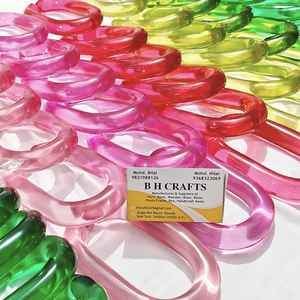 ของตกแต่งบ้าน โซ่เรซิ่นแบบกำหนดเองได้ ขนาดใหญ่มาก สีใส สีสันหลากหลาย มีโซ่เรซิ่นขนาดใหญ่ให้เลือก - Product Image 2