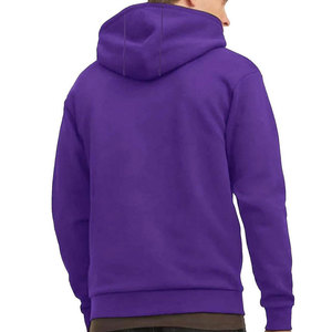 Sweat-shirts à capuche zippés pour hommes, couleur unie, hiver, coton doux de qualité supérieure, écologiques, confortables, streetwear décontracté, vente en gros - Product Image 2