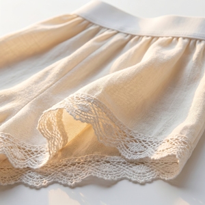 2025 Women <b>Boho</b> Natural Yoga Set All <b>White</b> Lace Trim Tank <b>Top</b> High Waist Flowy Shorts Breathable Cotton Modal Activewear - Product Image 2